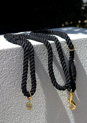 Jet Black Rope Lead
