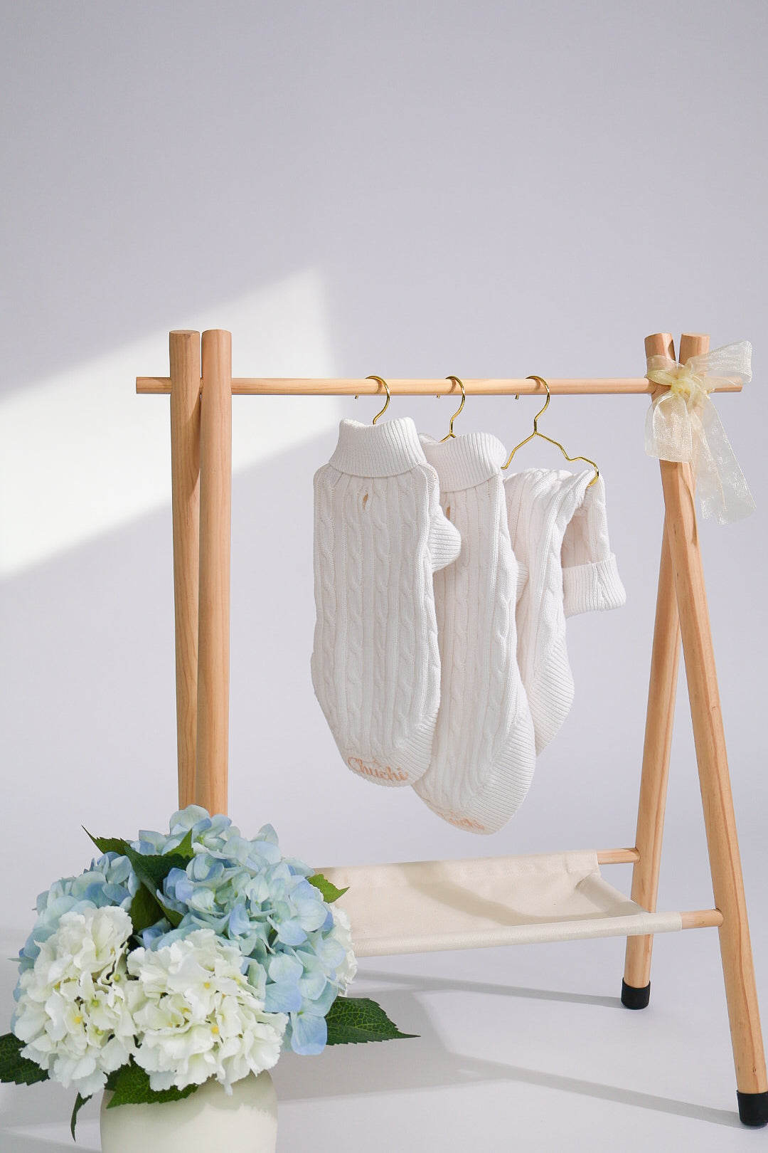 White Cable Knit Sweater