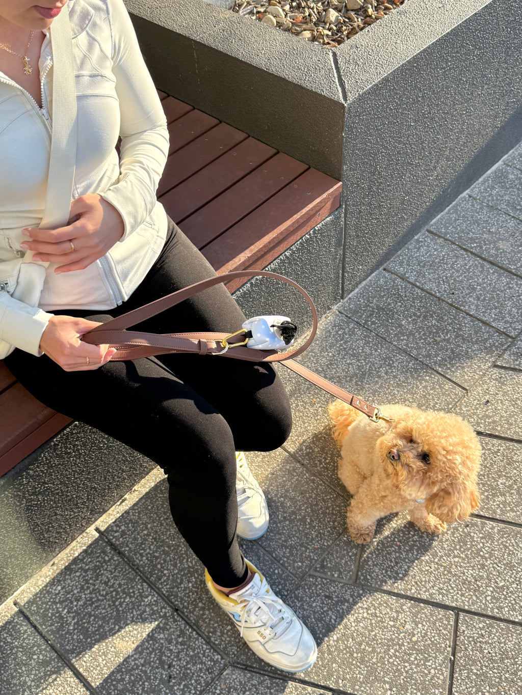 Blue Polka Dot Waste Bag Holder